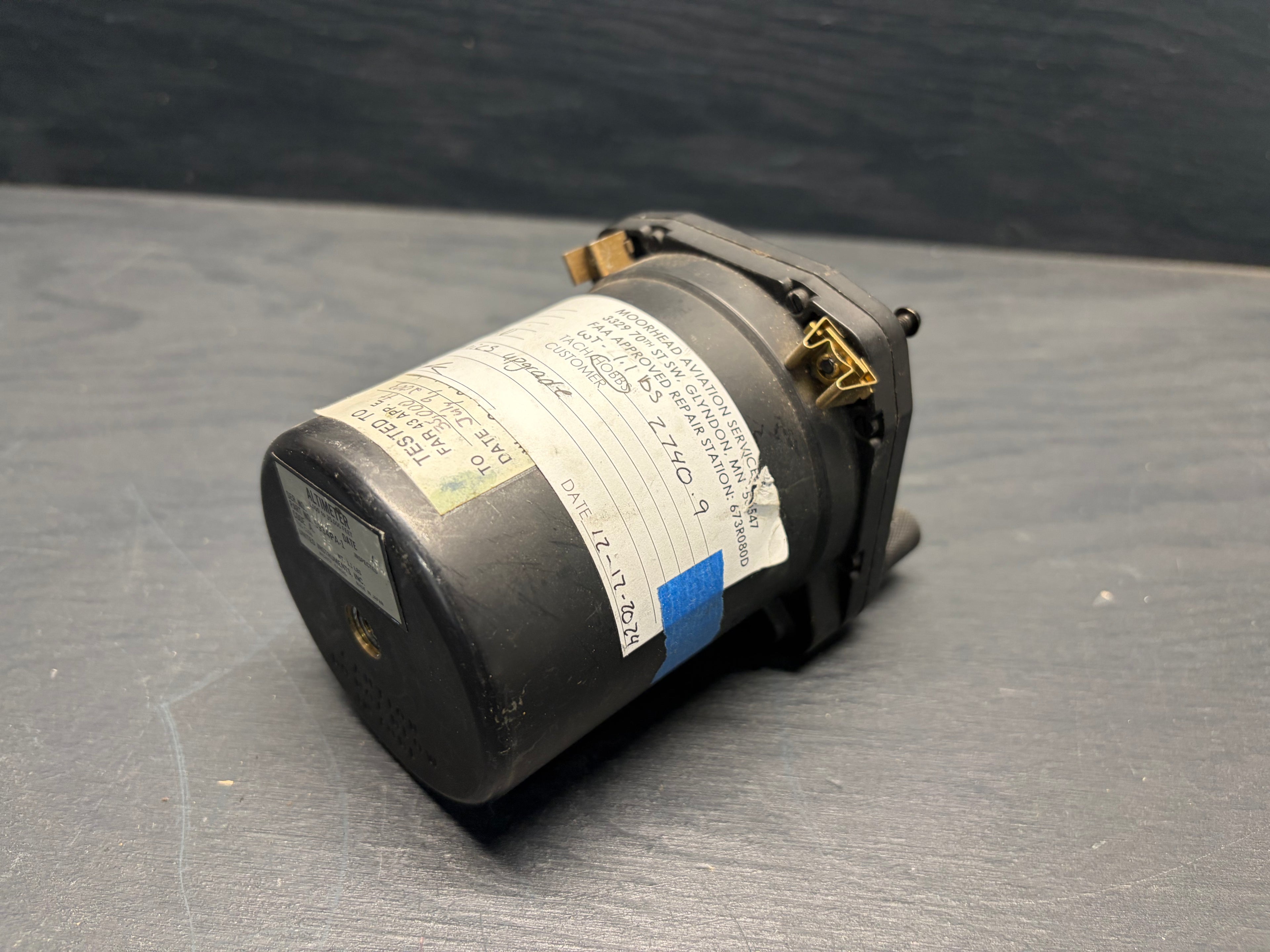 United Instruments 5934PA-1 sensitive altimeter (–1,000 to 35,000 ft).