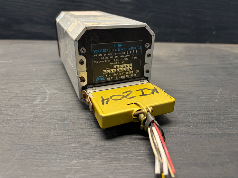 King KI 204 VOR/LOC/Converter & Glideslope Indicator