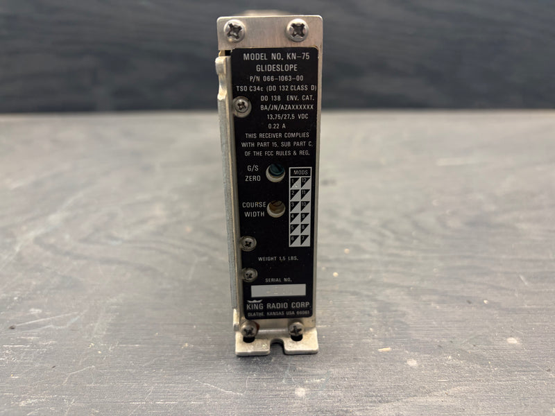 King Radio KN-75 Glideslope Receiver